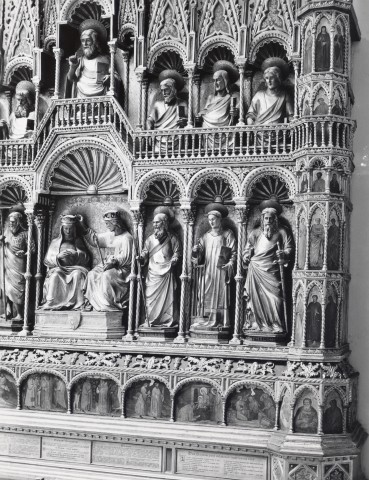 A. Villani e Figli — Jacopo di Paolo - sec. XIV/ XV - Viaggio dei Re Magi — particolare, polittico